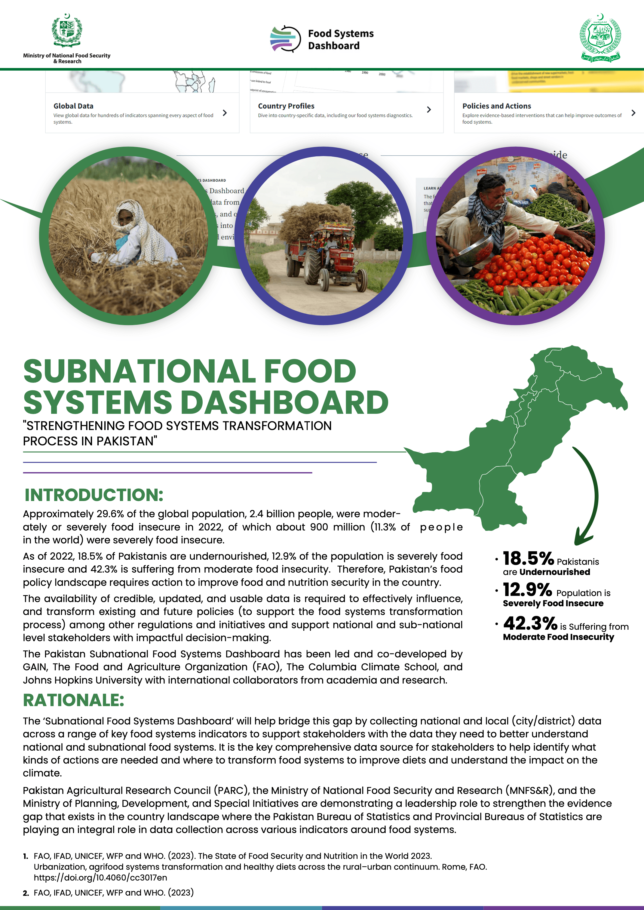 Pakisan Subnational Food Systems Dashboard